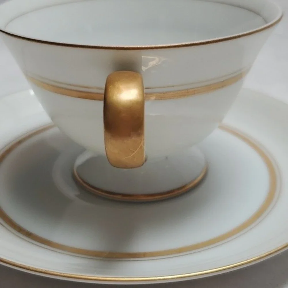 Vintage Claridge “Marquise” Teacup & Saucer – Japan – Gold Trim – Hard to Find